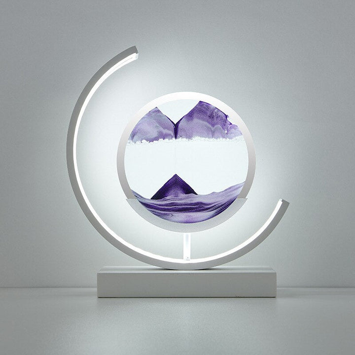3D Sand Skall Bordlampe med Blødt LED Lys