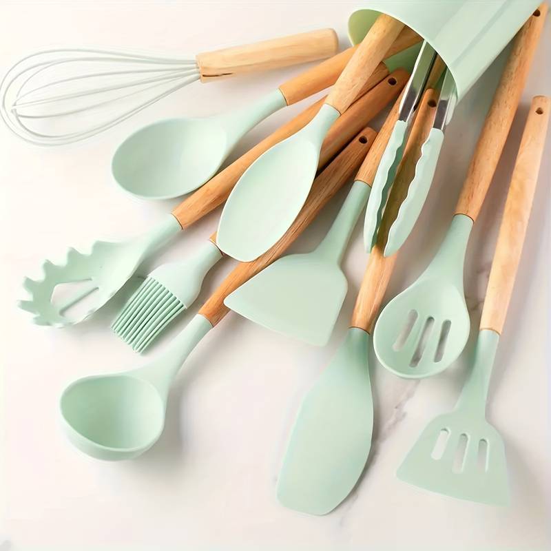 Varmebestandigt Silicone Køkkenredskabs Sæt med Non-Stick Design