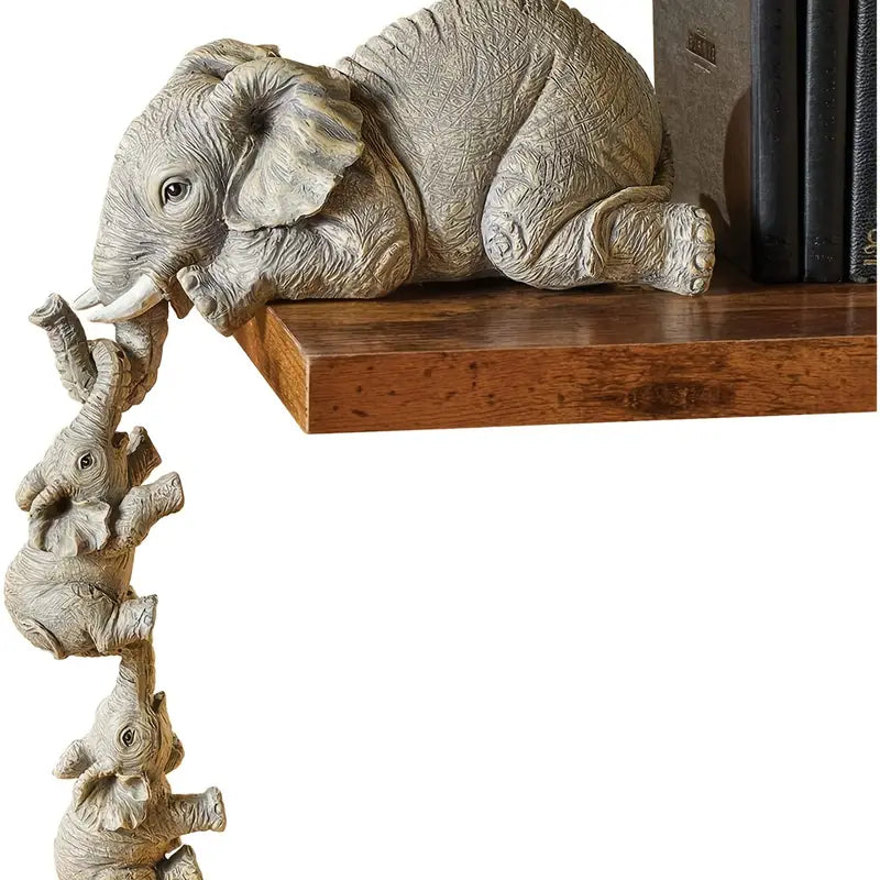 Elegant Elefant Dekorativ Ornament i Højkvalitets Harpiks