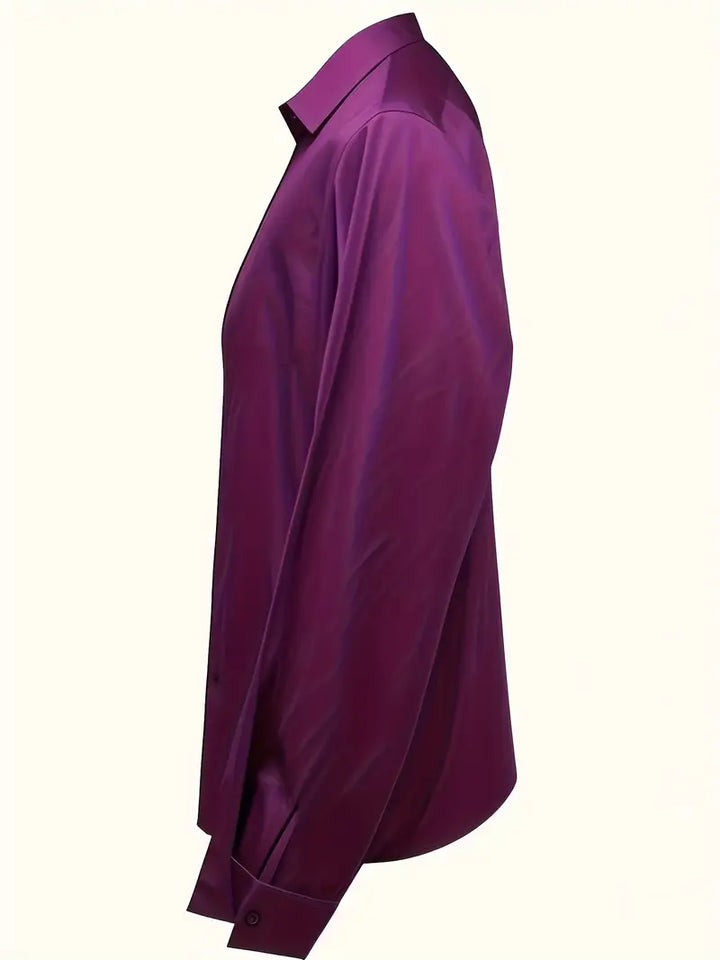 Eva™ | Luksus Satin V-Hals Bluse