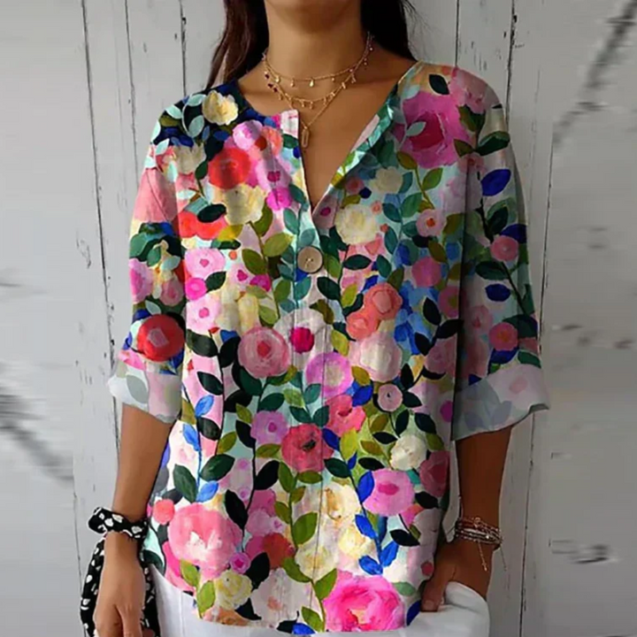 Arlene™ | Stilfuld Blomstret Bluse