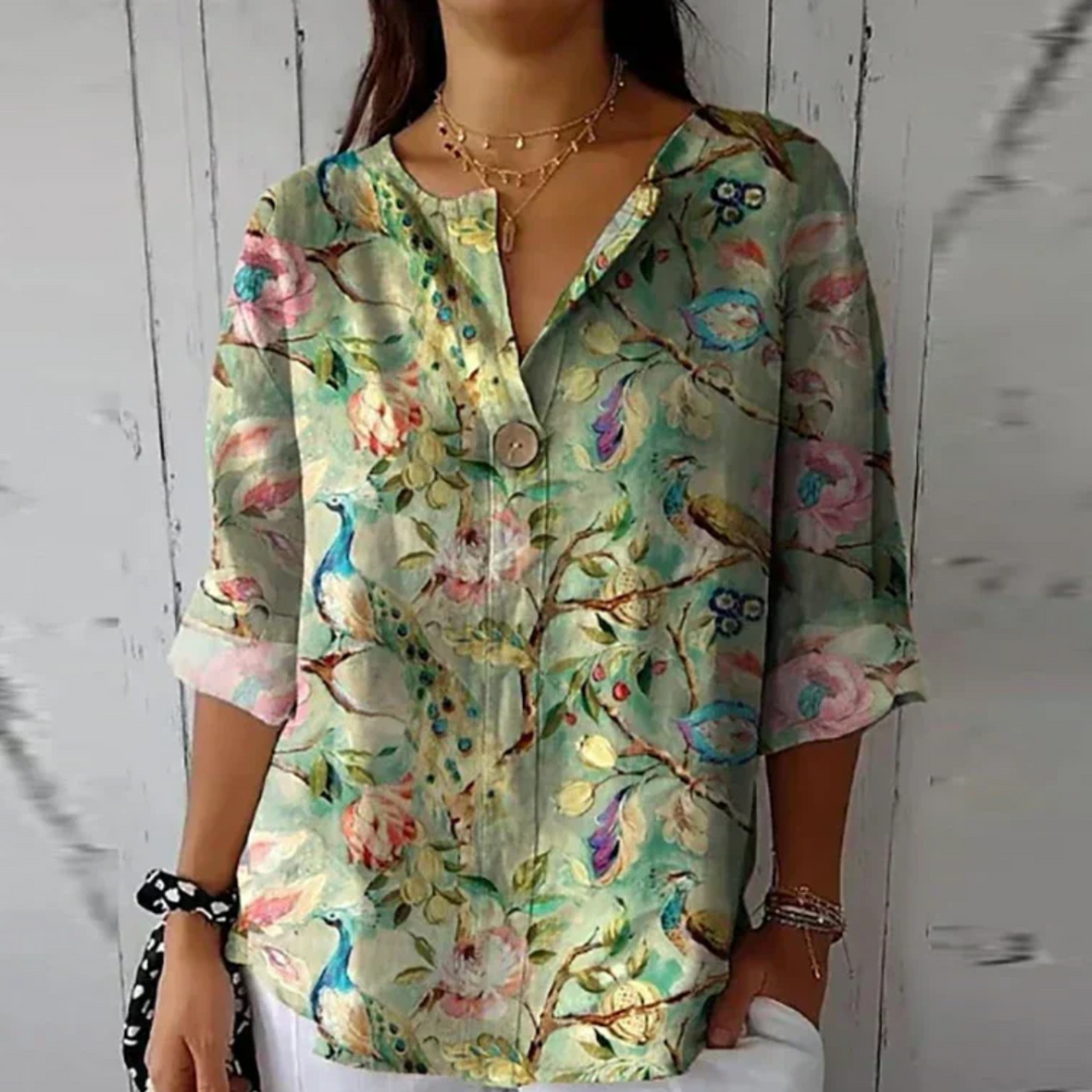 Arlene™ | Stilfuld Blomstret Bluse