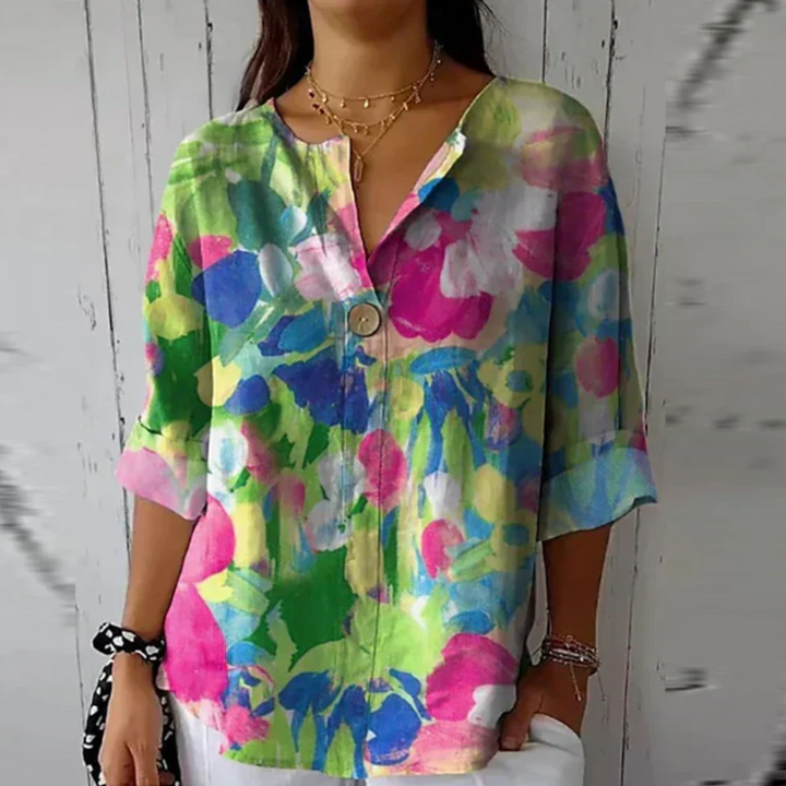 Arlene™ | Chic Blomstret Bluse