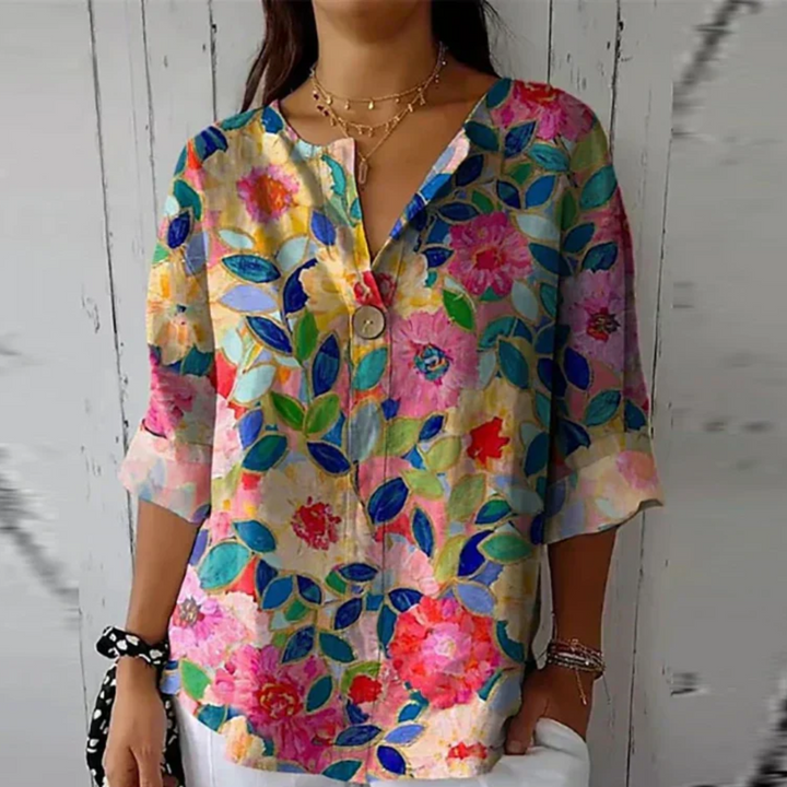 Arlene™ | Chic Blomstret Bluse