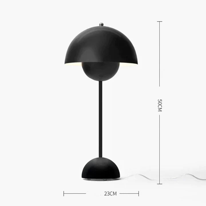 Genopladelig Trådløs Bordlampe med Justerbar Lysstyrke og Farvemuligheder