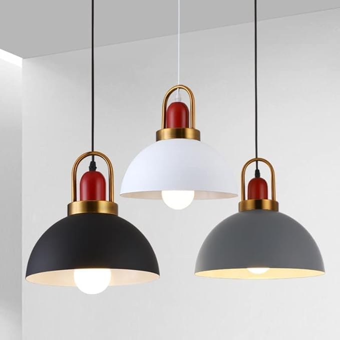 Justerbar Nordisk Pendellampe i Metal og Glas