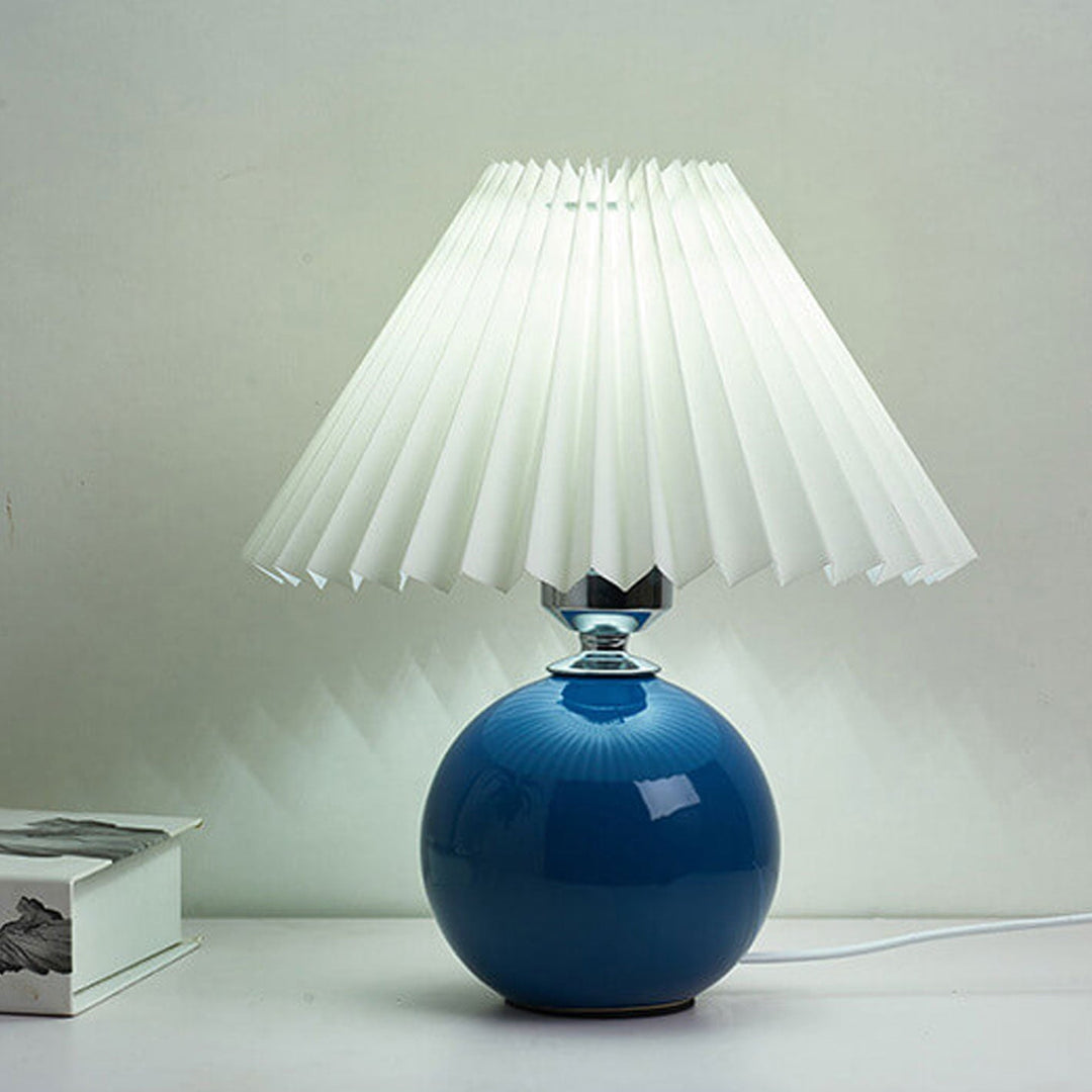 Moderne Keramisk Bordlampe i Flere Farver