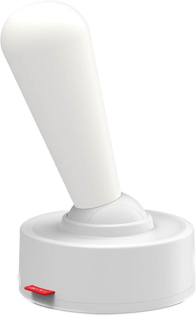 Genopladelig Retro Bordlampe med Håndtag Kontakt og LED Lys