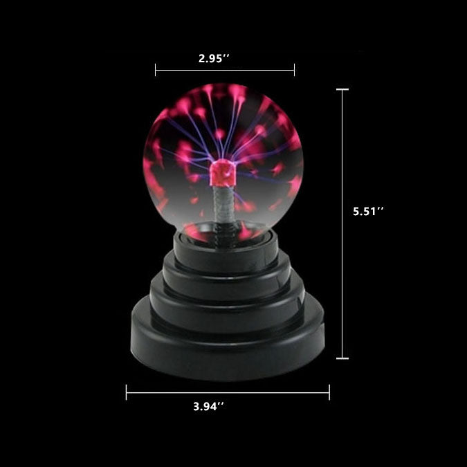 Elektrostatisk LED Bordlampe med Berøringslys - Sort