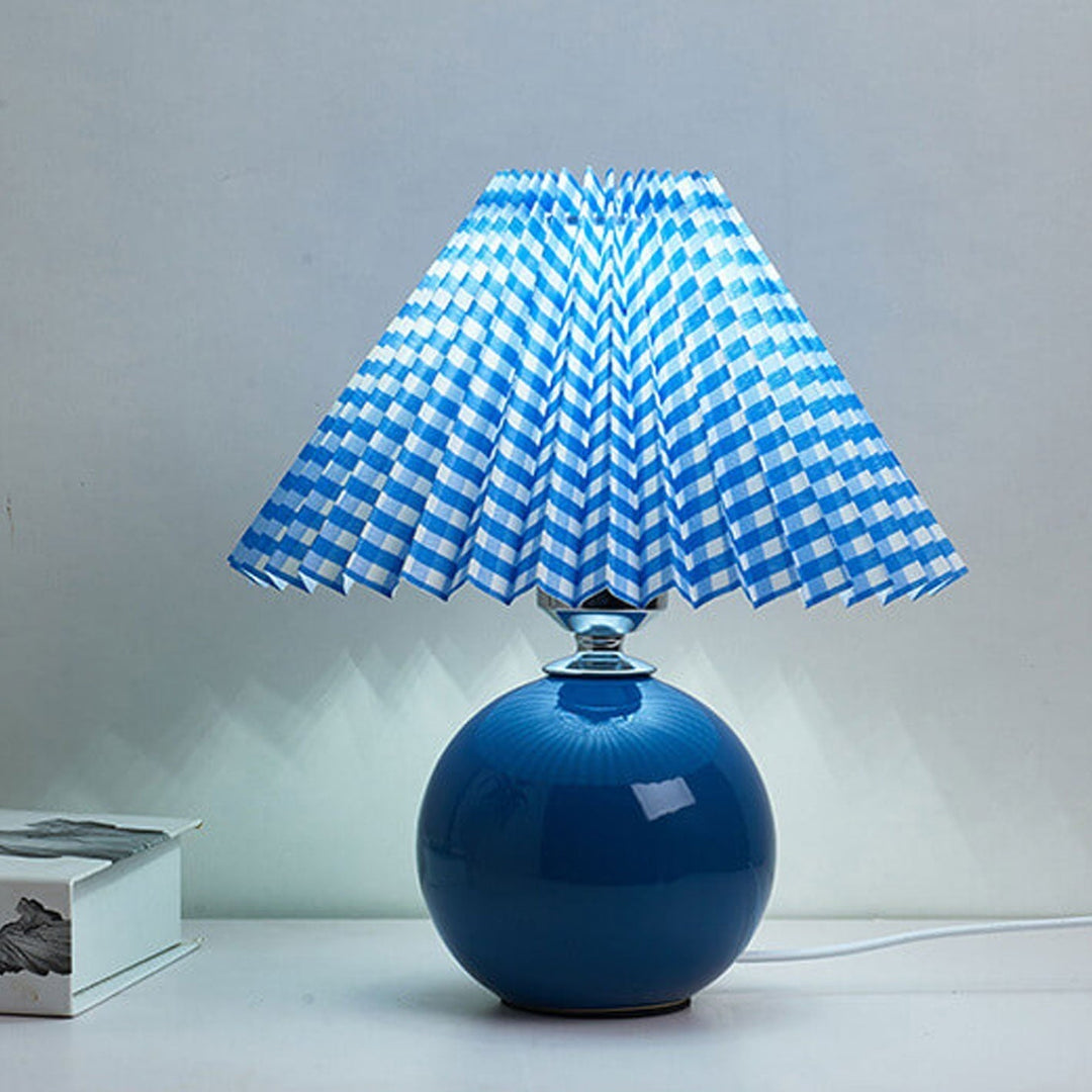 Moderne Keramisk Bordlampe i Flere Farver