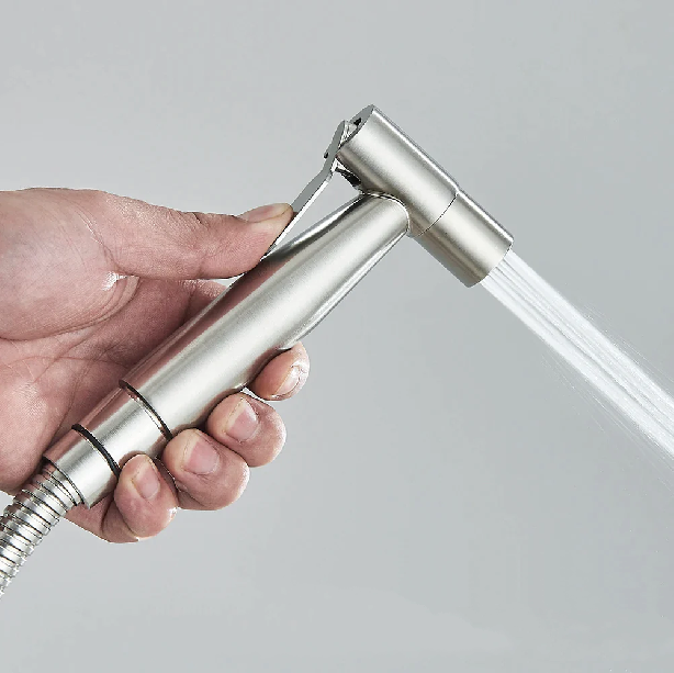 Koldvandsbidet Sprayer i Rustfrit Stål med Vægmontering
