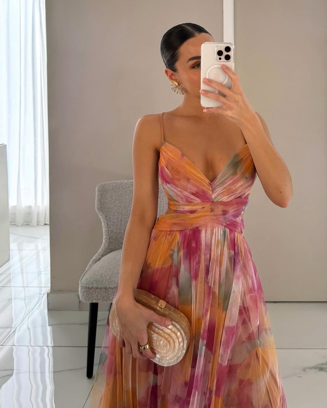 Cindy™ | Smuk blomsterprint maxi kjole