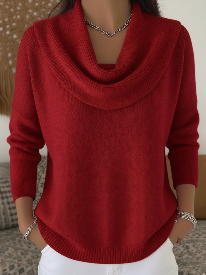 Carolia™ | Stilfuld Cowl Krave Sweater