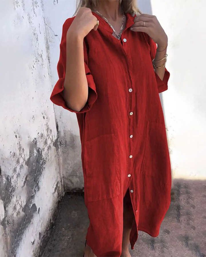Valerie™ | Boho Skjortekjole