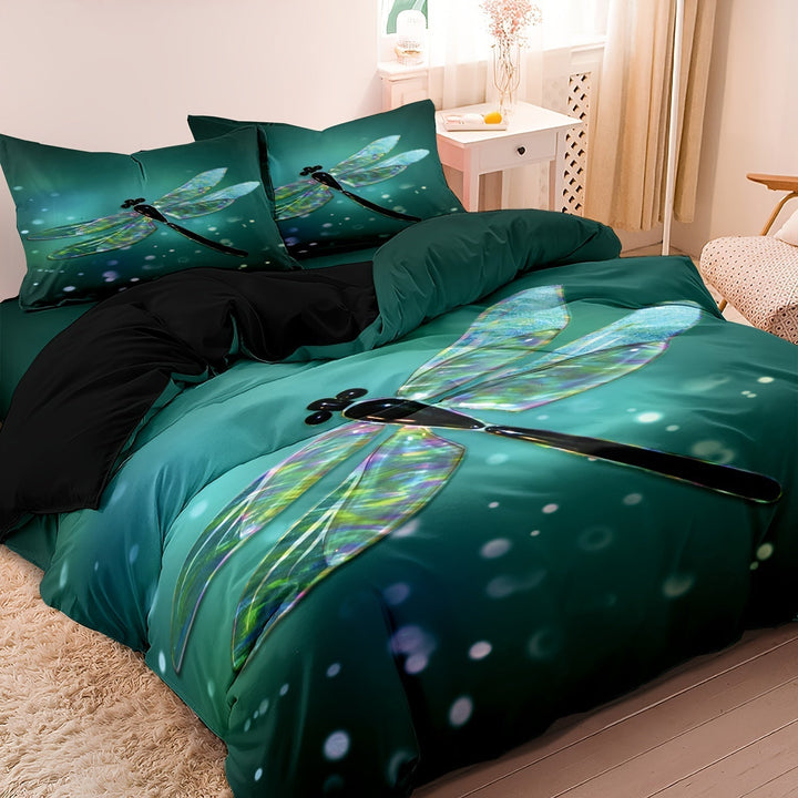 Libelle Duvet Sengetøj Sæt i Premium Bomulds Satin