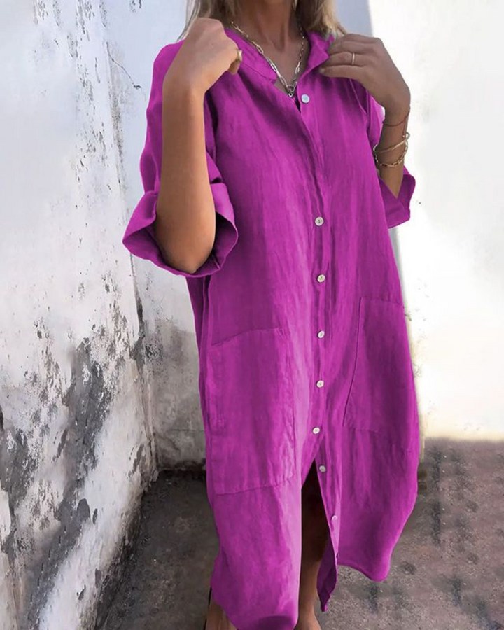 Valerie™ | Boho Skjortekjole