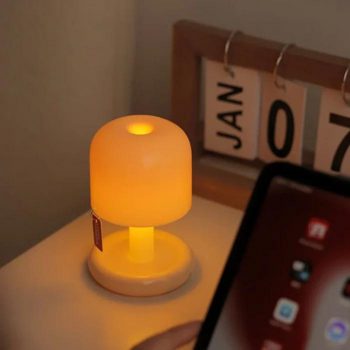 Kompakt USB Solopgangslampe med Varm Ambient Belysning
