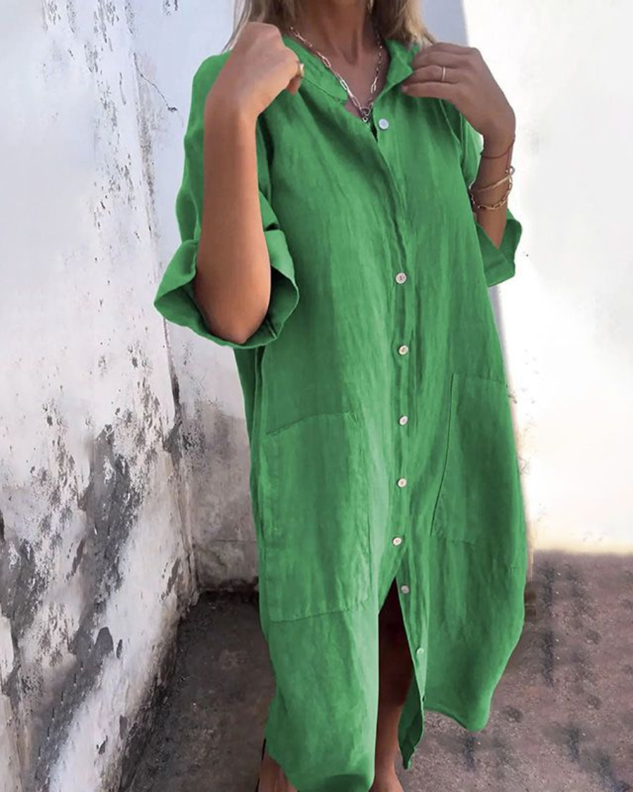 Valerie™ | Boho Skjortekjole