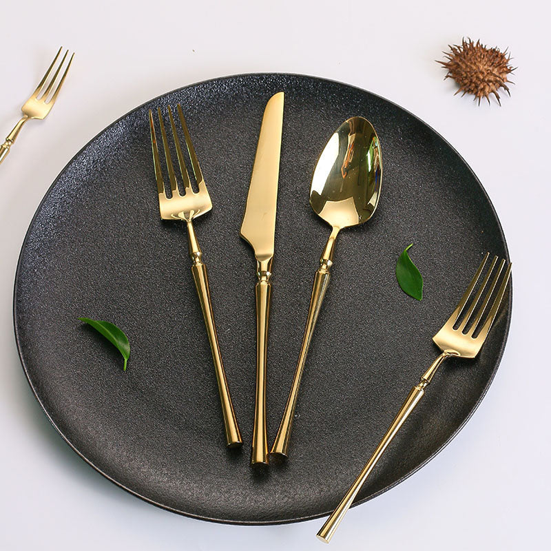 Elegant Bestik Sæt i Rustfrit Stål med Komfortable Håndtag
