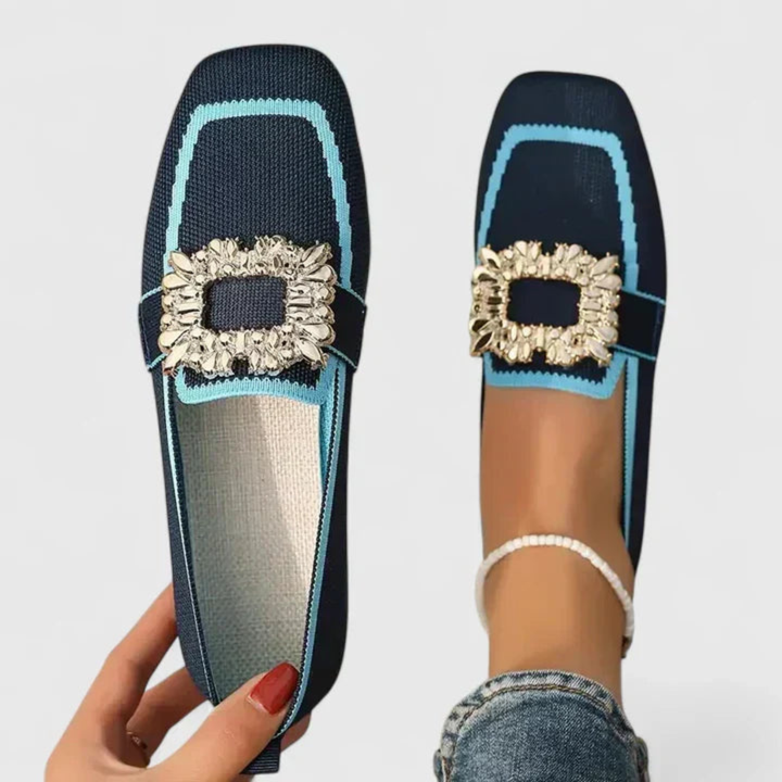Doris | Dame Kristalspænde Slip-On Loafer