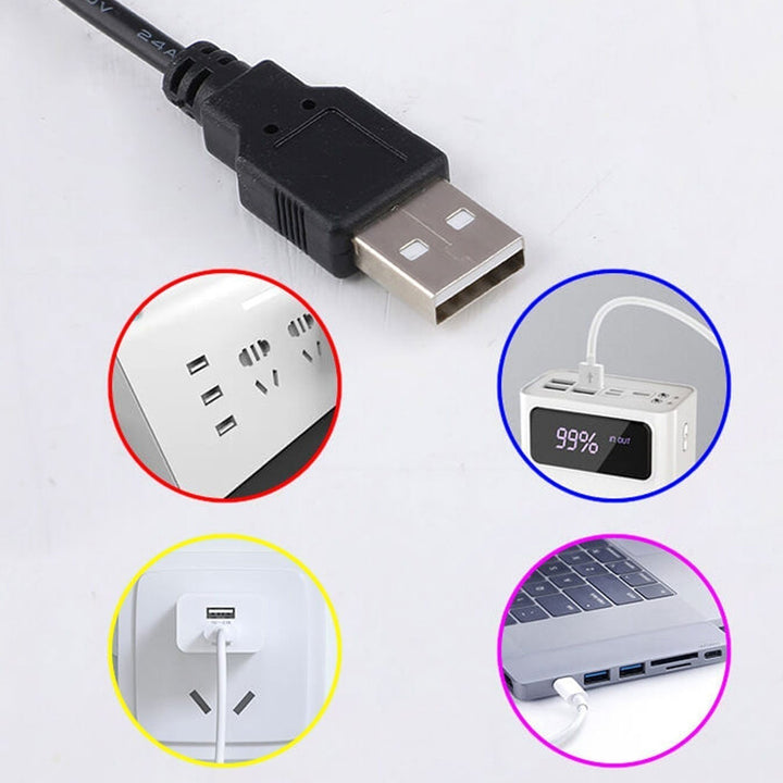 Minimalistisk LED Bordlampe med Justerbare Lysindstillinger i Metal og Akryl