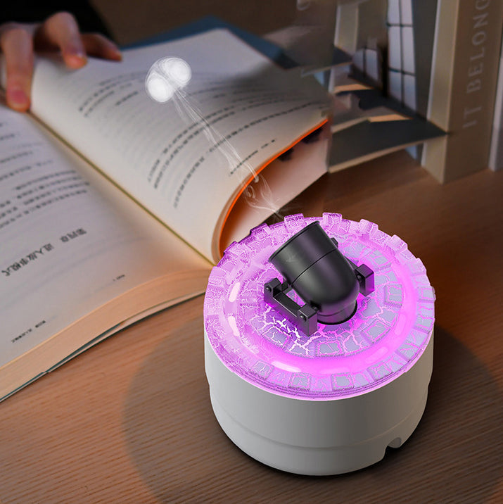 Lava Ring Aroma Luftfugter med LED Nattelys og Dobbelt Dampfunktion