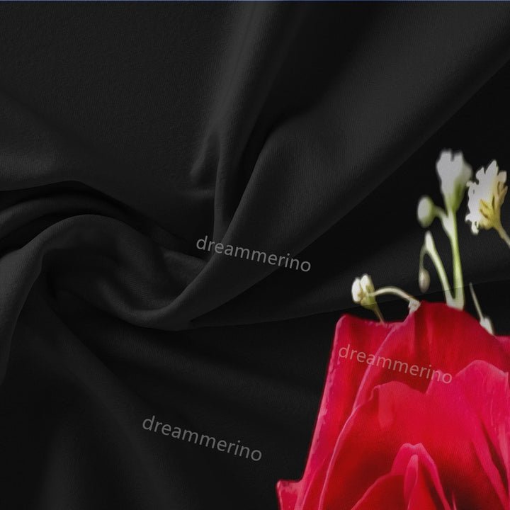 Romantisk Blomster Comforter Sæt i 100% Bomuld