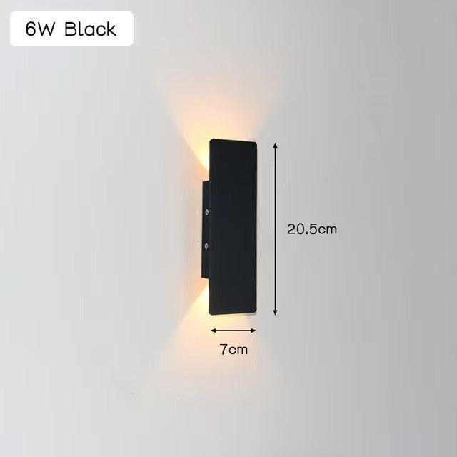 Vejrbestandig Aluminium LED Væglampe til Udendørs Belysning