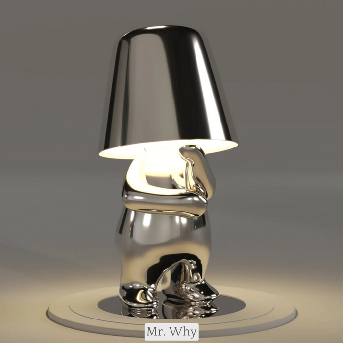 Genopladelig LED Bordlampe med Dæmpbart Varmt Lys