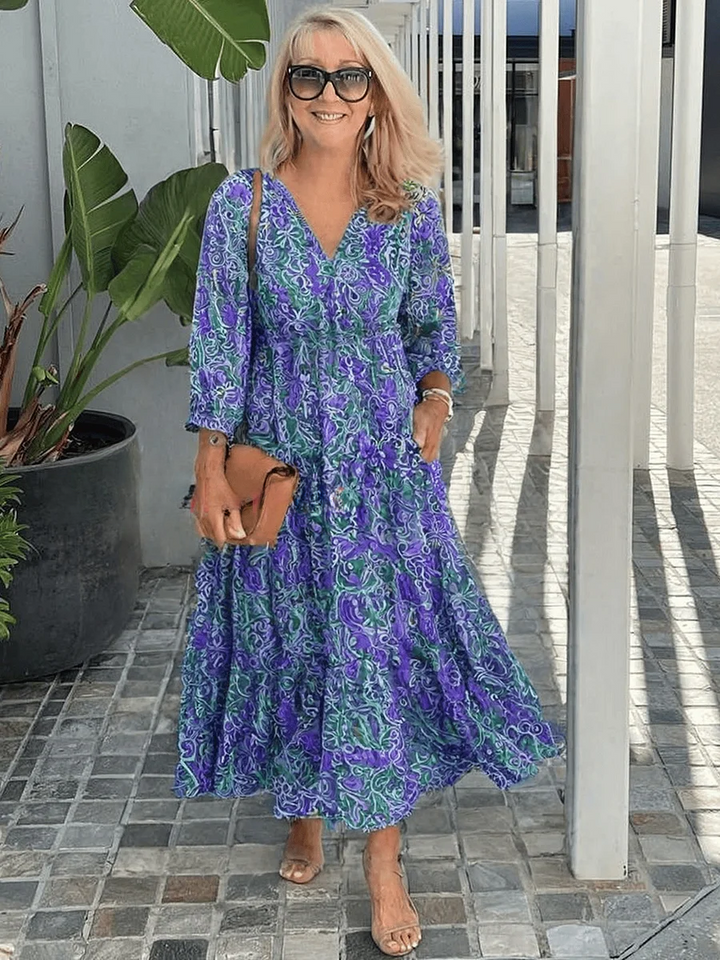 Ivy™ | Casual Floral Boho Kjole