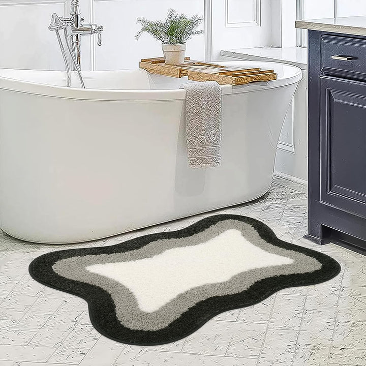 Skridsikker Mikrofiber Bademåtte med Gradientdesign