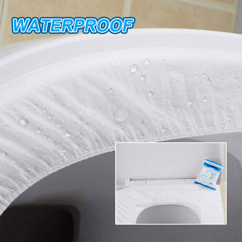 Engangs-Toiletbræt Covers i Vandafvisende Nonwoven Stof, Individuelt Indpakket