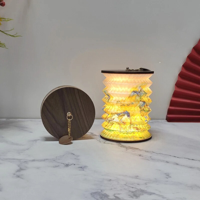 Foldbar Touch Control LED Lampe med USB Genopladeligt Batteri
