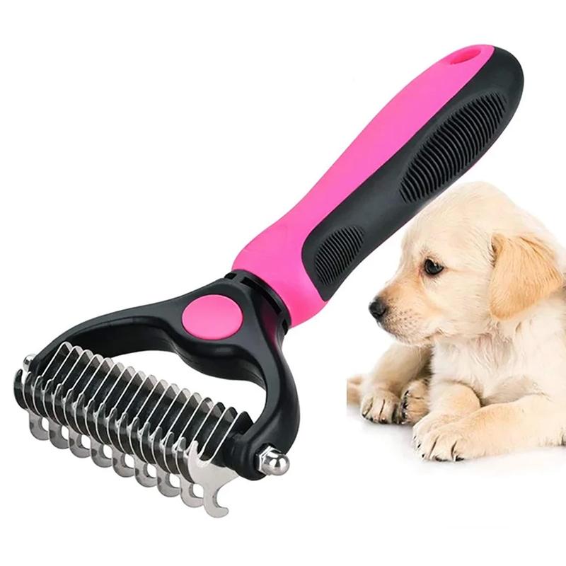Groomingbørste til Hunde og Katte med Rustfrit Stålblad