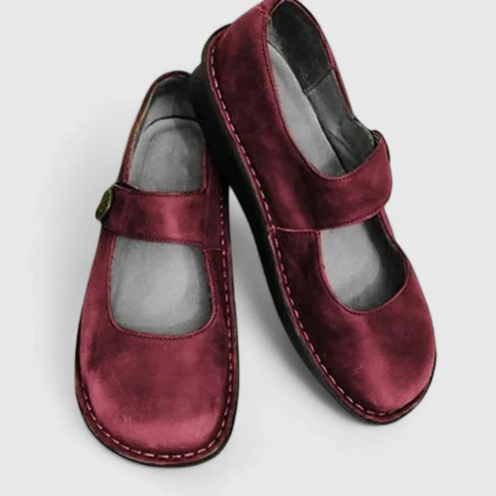 Selina | Dame Slip-On Sko med Remdetalje