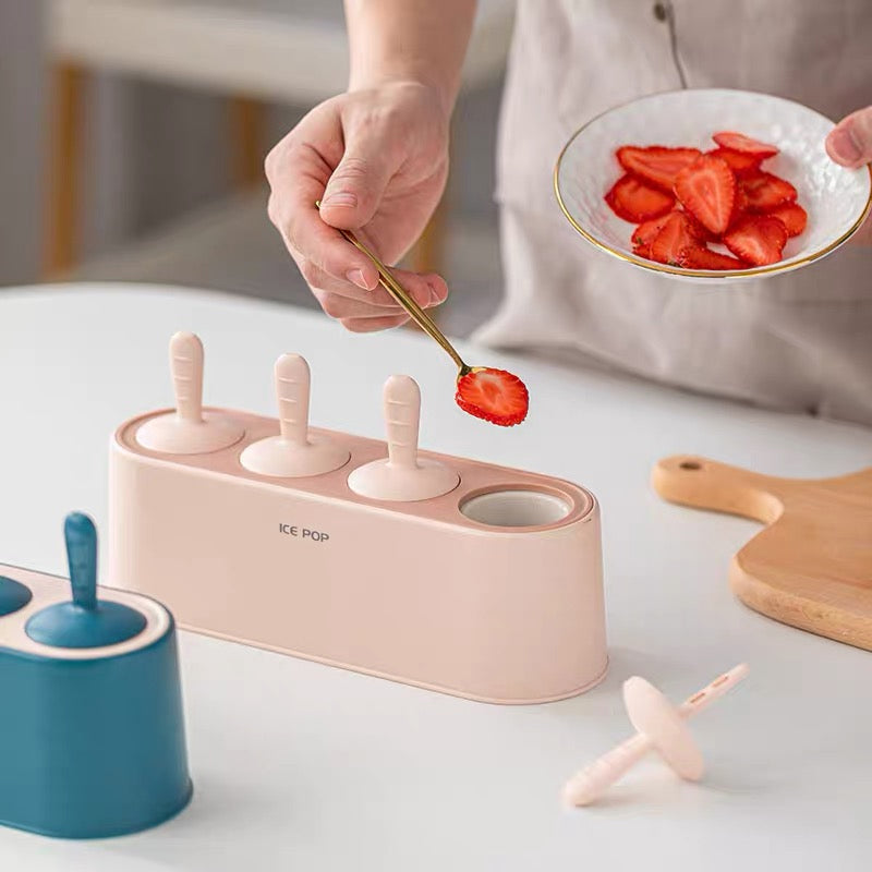 Silikone Popsicle Form Sæt med Fangbakke