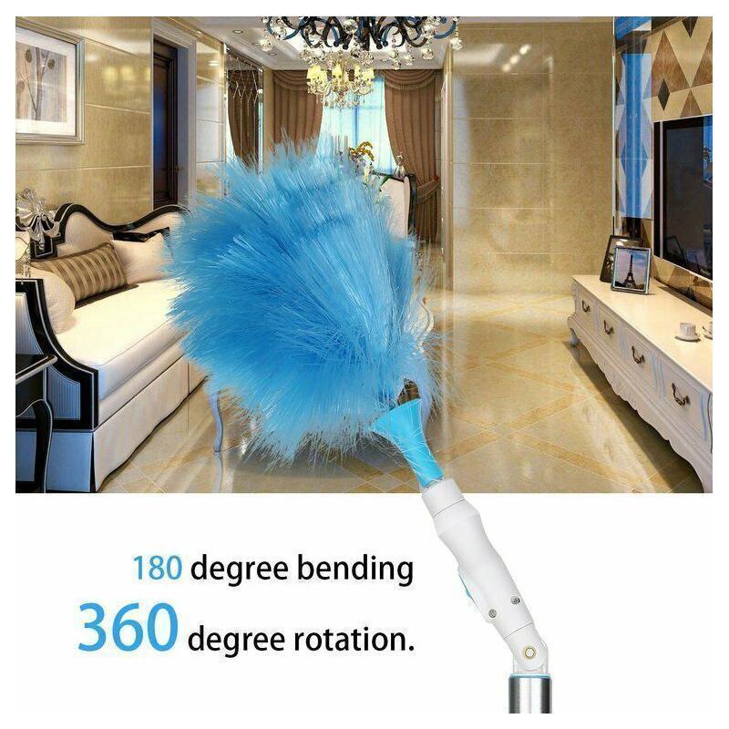 360° Elektrisk Spin Duster med Mikrofiberbørster