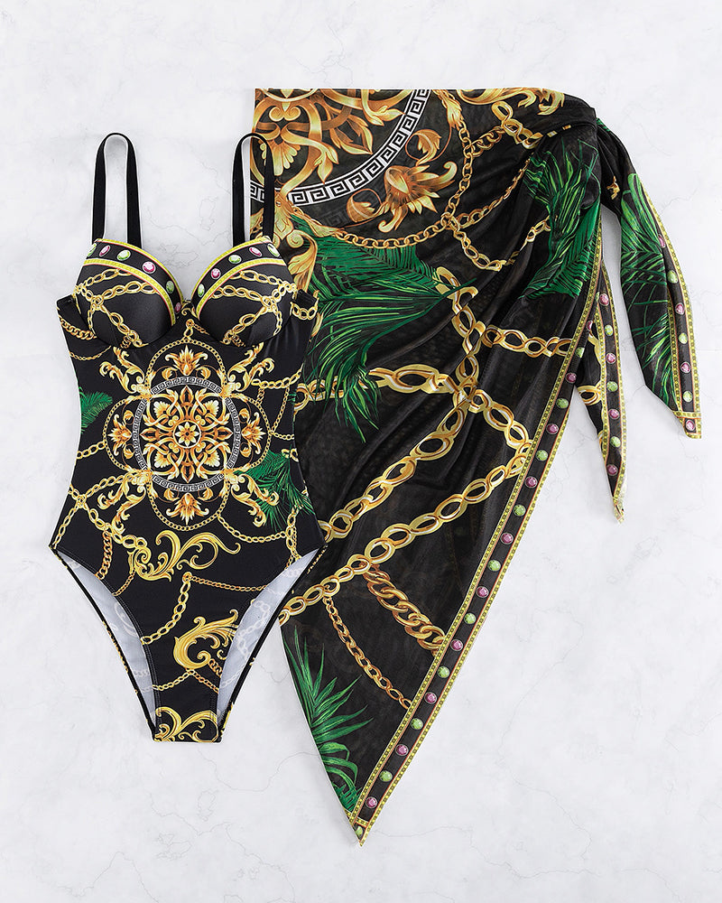 Juliette | Kvinders Mavekontrol Push Up Badedragt til Strand