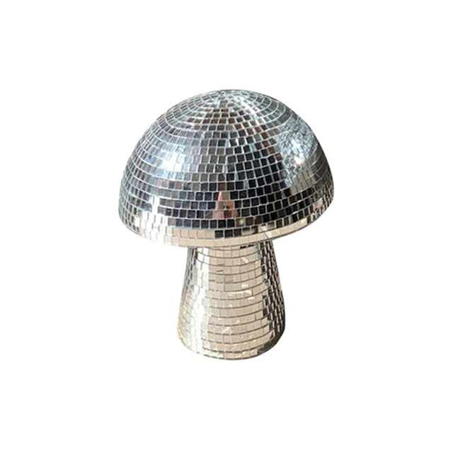 Sølvfarvet Håndlavet Svampe Disco Dekoration