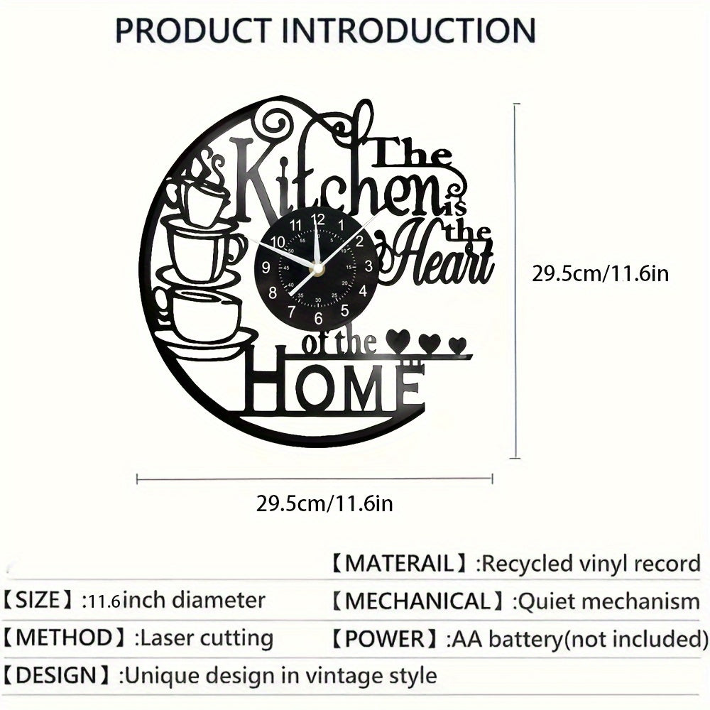 Farveskiftende Køkkenvægur med Kaffekop Design