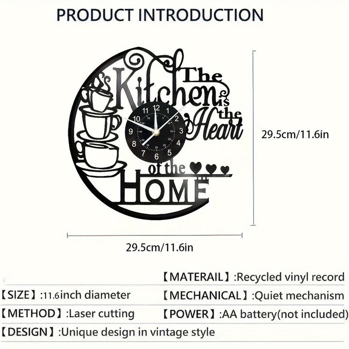 Farveskiftende Køkkenvægur med Kaffekop Design