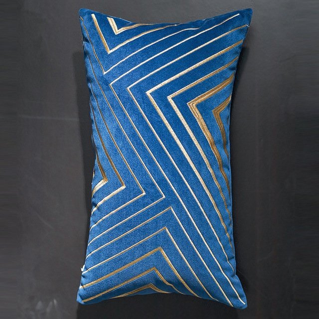 Luksuriøse Geometriske Pudebetræk i Velvet