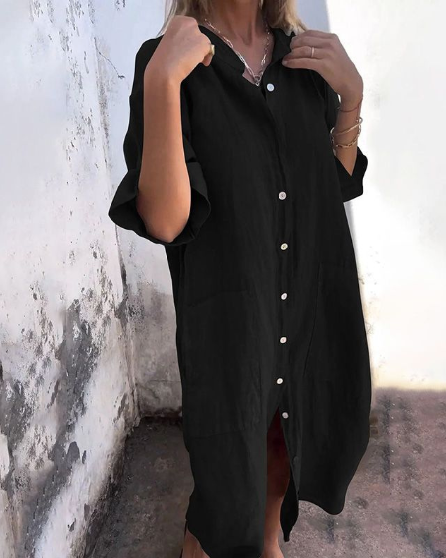Valerie™ | Boho Skjortekjole