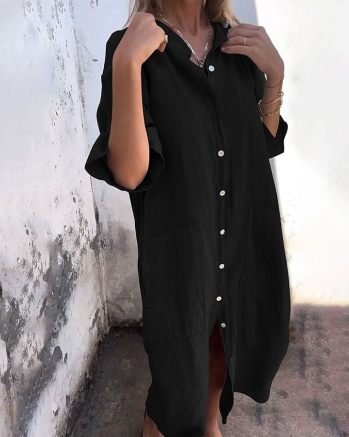 Valerie™ | Boho Skjortekjole