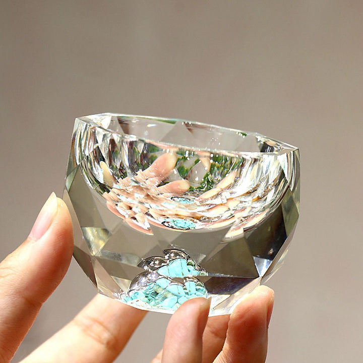 Diamant Skåret Guldfolie Shot Glas 1.7 oz