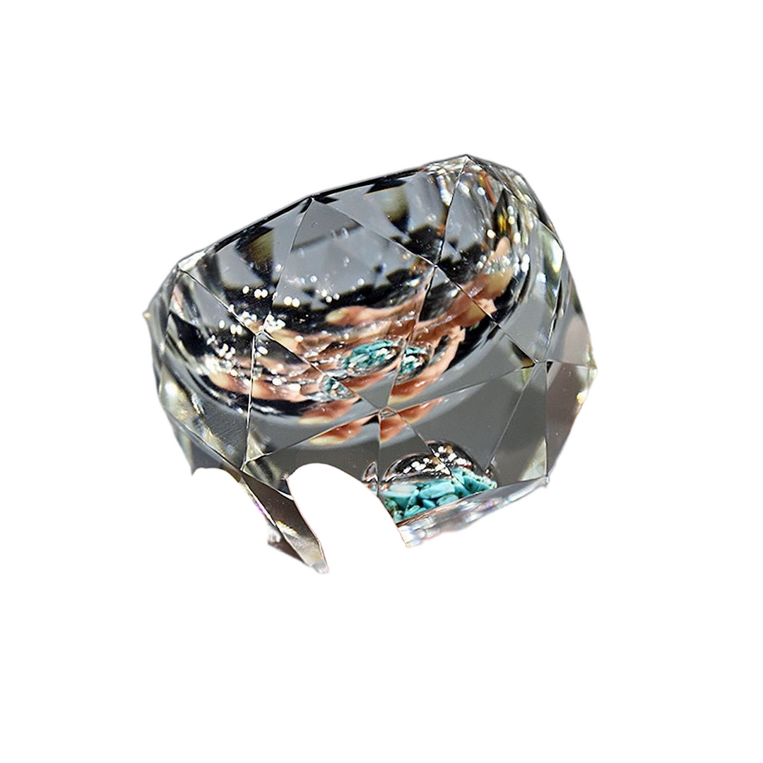 Diamant Skåret Guldfolie Shot Glas 1.7 oz