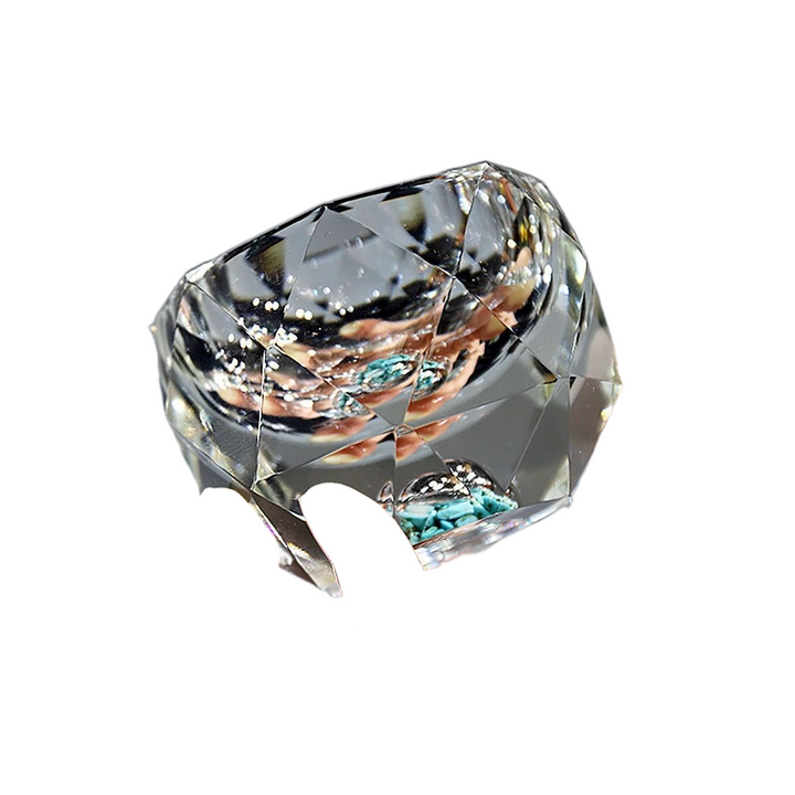 Diamant Skåret Guldfolie Shot Glas 1.7 oz