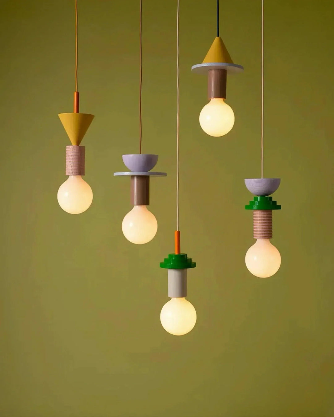 Geometrisk Lysekrone i Metal og Glas - Moderne Design