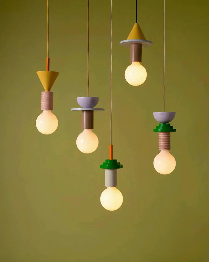 Geometrisk Lysekrone i Metal og Glas - Moderne Design
