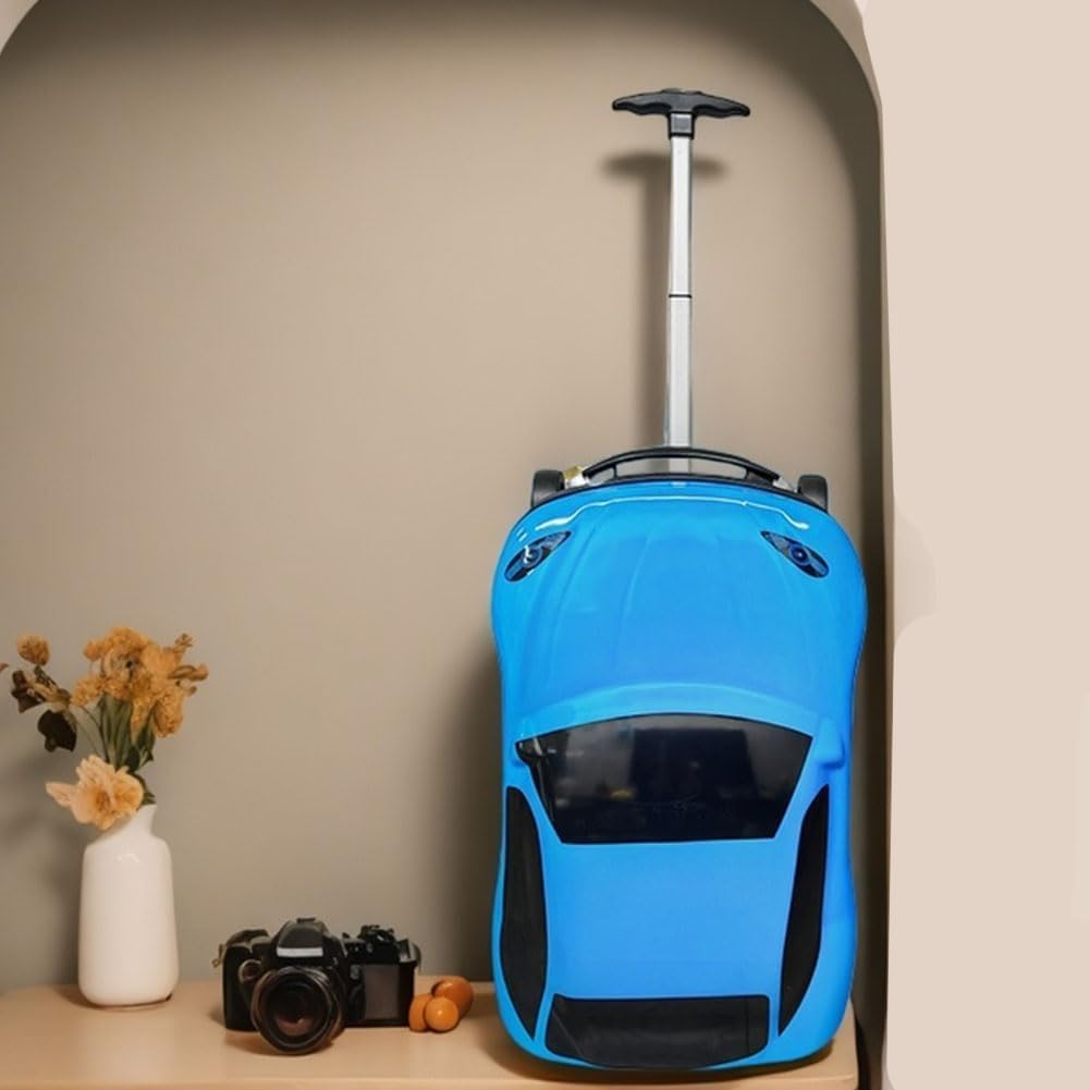 Børnesuitcase i Bilform med Teleskophåndtag